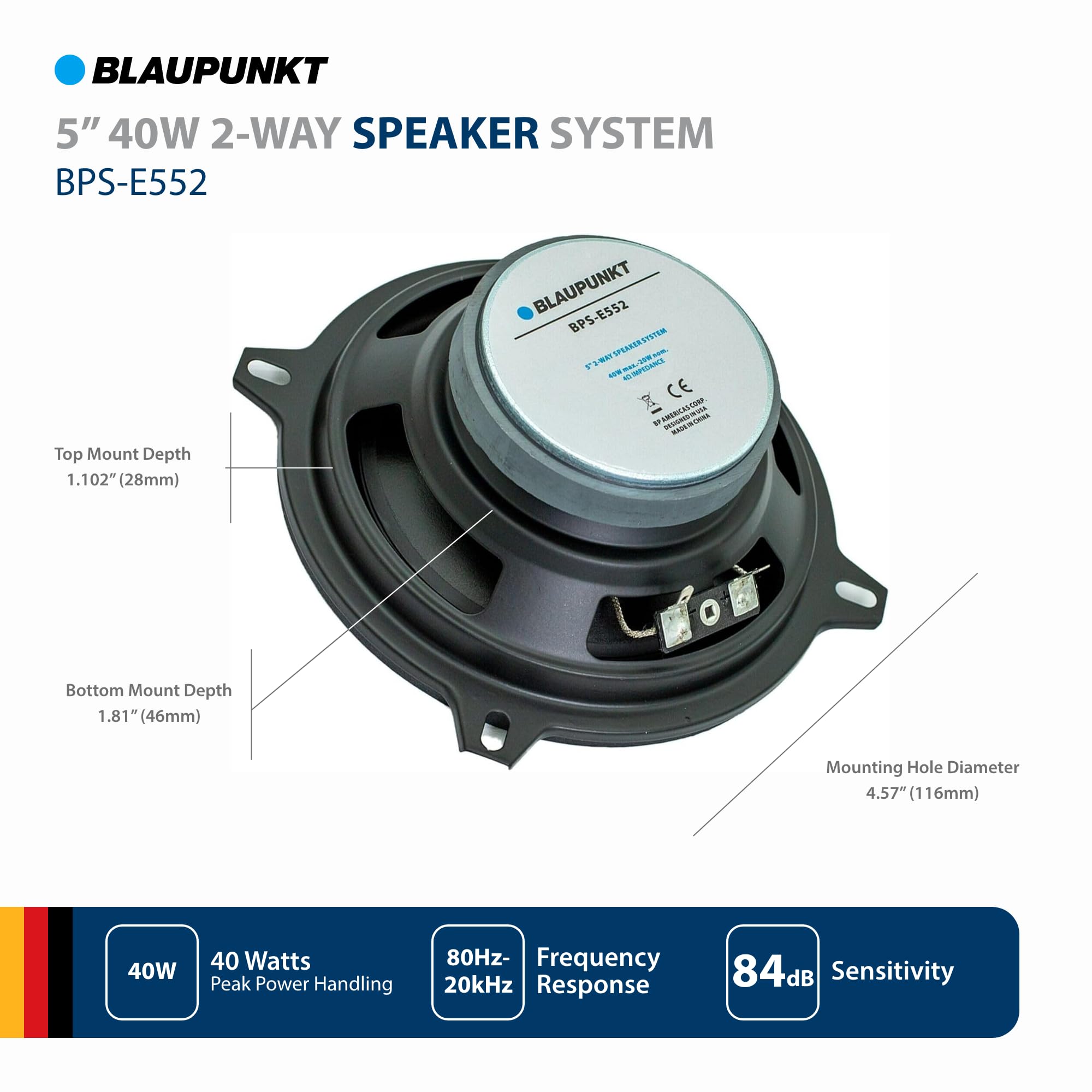 Amazon.com: BLAUPUNKT BPS-E552 5
